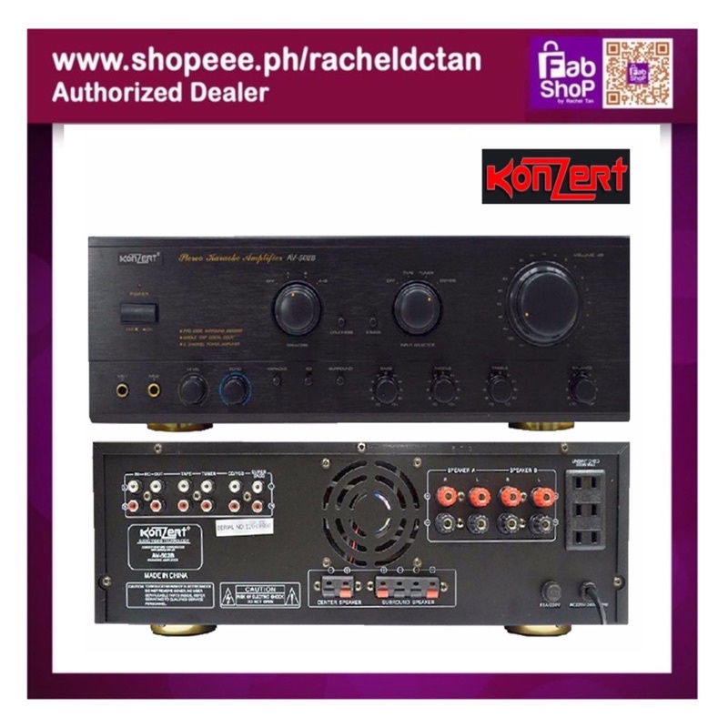 CODOriginal Konzert Amplifier Model AV502B (Black) Shopee Philippines
