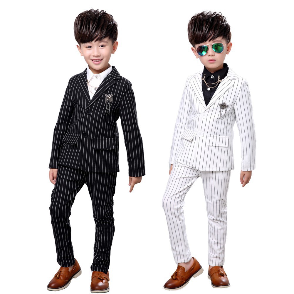 GRADUATION PINSTRIPE SUIT SET SIZE 5 to 20 PARTY BOYS RECITAL Kids