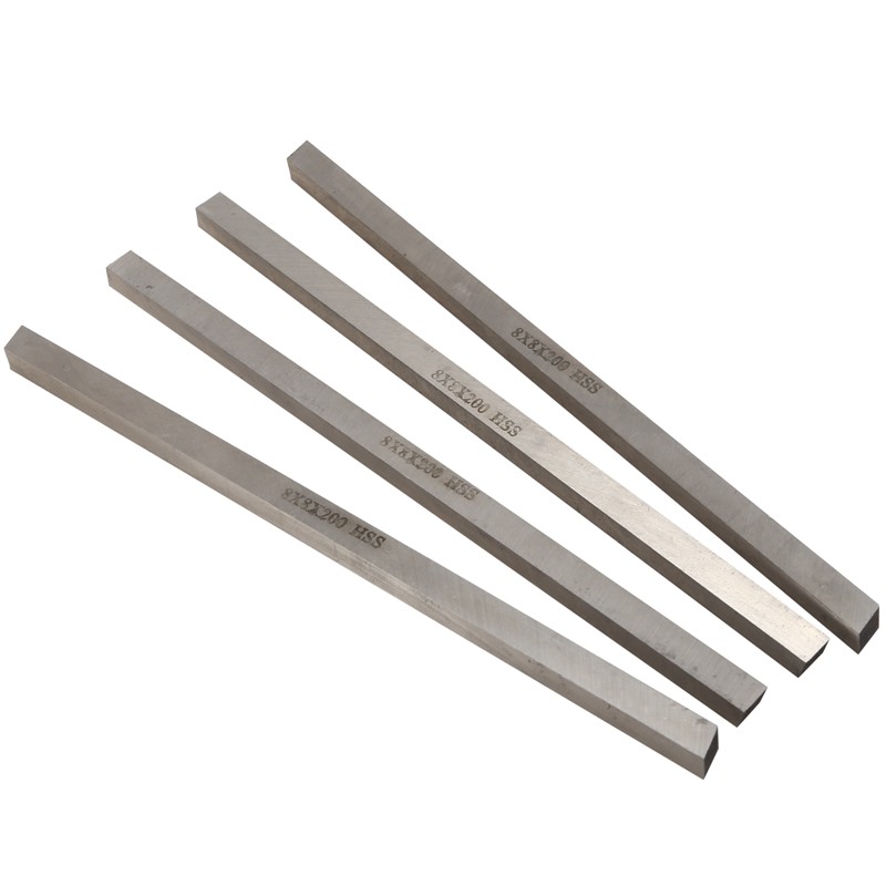 4 pcs CNC Lathe HSS Square Cutting Tool Bits Bar 8mm x 200mm Gray