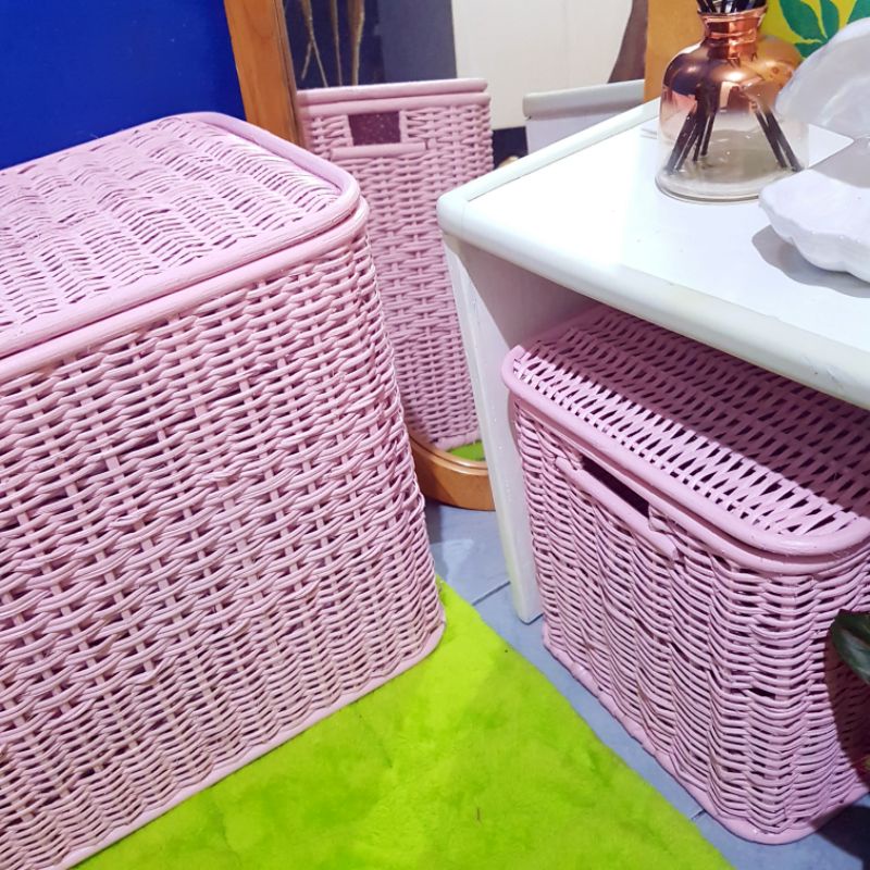 laundry basket rattan laundry basket colored rattan laundry Shopee