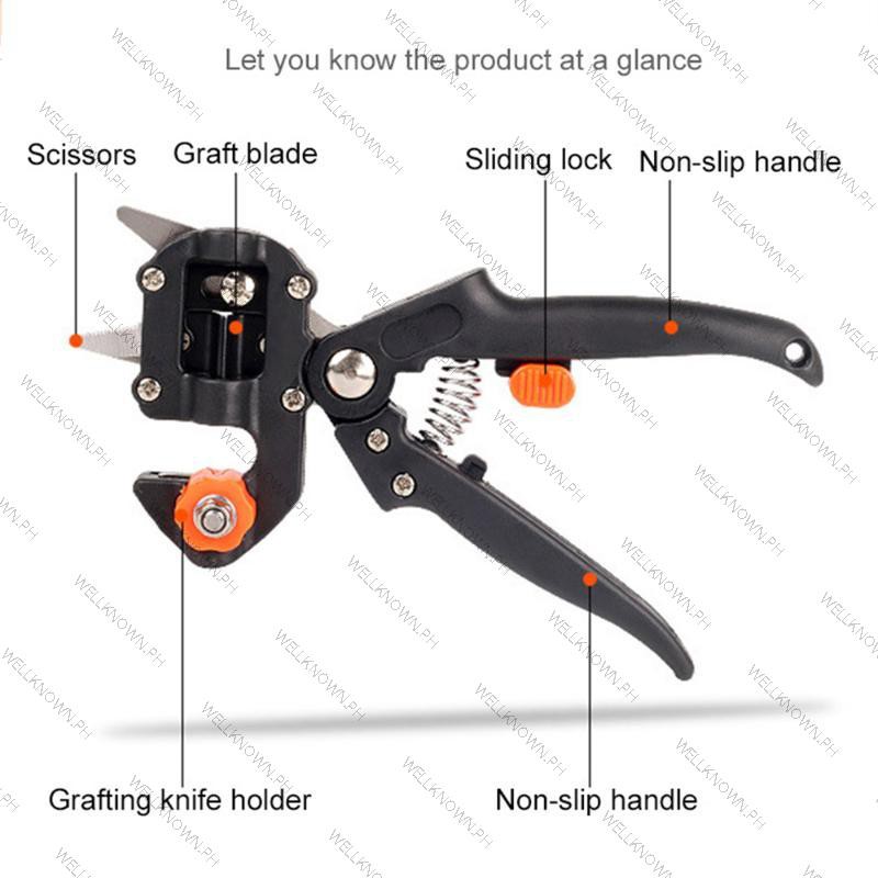 Garden Grafting Tool Suit Farming Pruning Shears Scissor Fruit Tree Vaccination Secateurs Pruning Garden Tool And 3cm Tape Sg Shopee Philippines