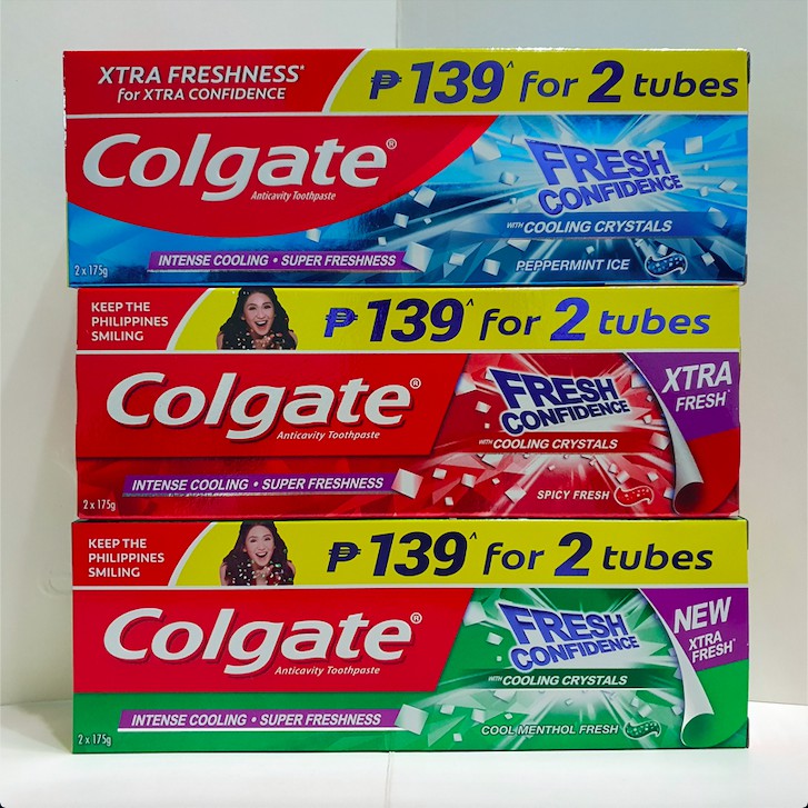 Colgate Fresh Confidence Toothpaste 2 x 175g Twin Pack Shopee Philippines