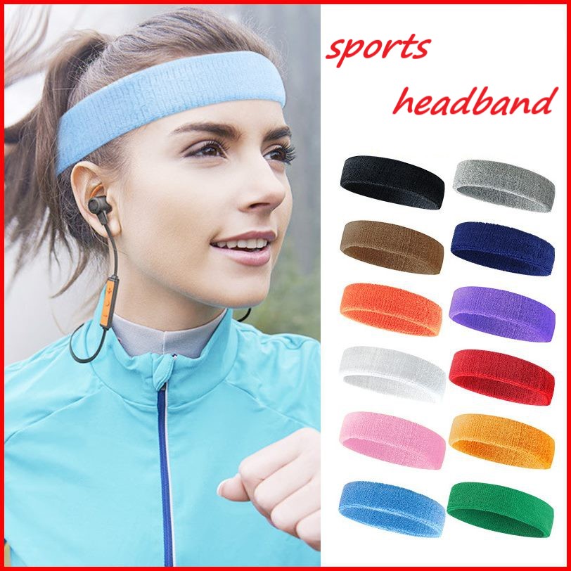 Lightweight Sweatbands, Sports Headbands, Elastic Moisture Wicking