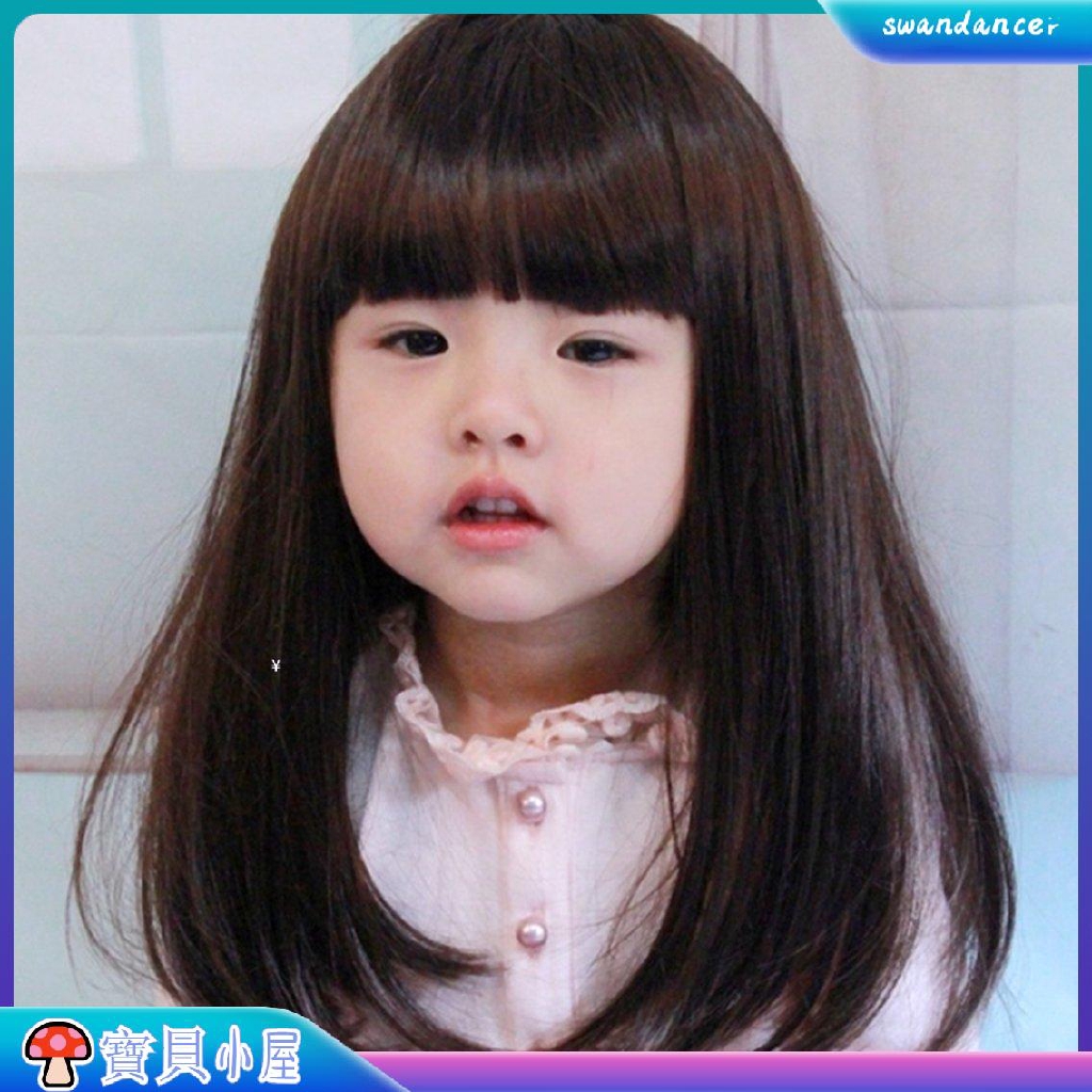 Children's Wig Baby Princess Style Full Head Curly Long Hair Headdress Girls  Cover Simulation Cute Straight Good13430201 | Shopee Philippines