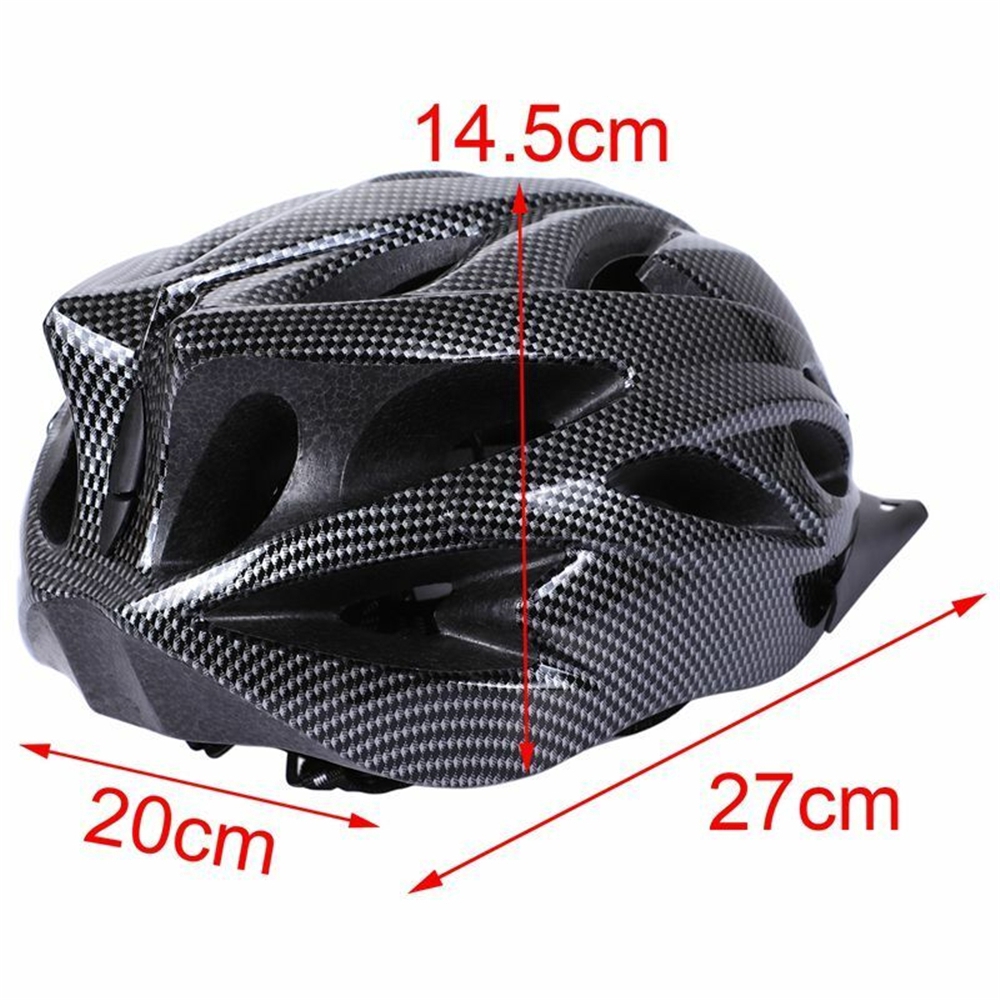 Carbon Bicycle Helmet Bike MTB Cycling Adult Adjustable Unisex Safety Helme Y3J3 