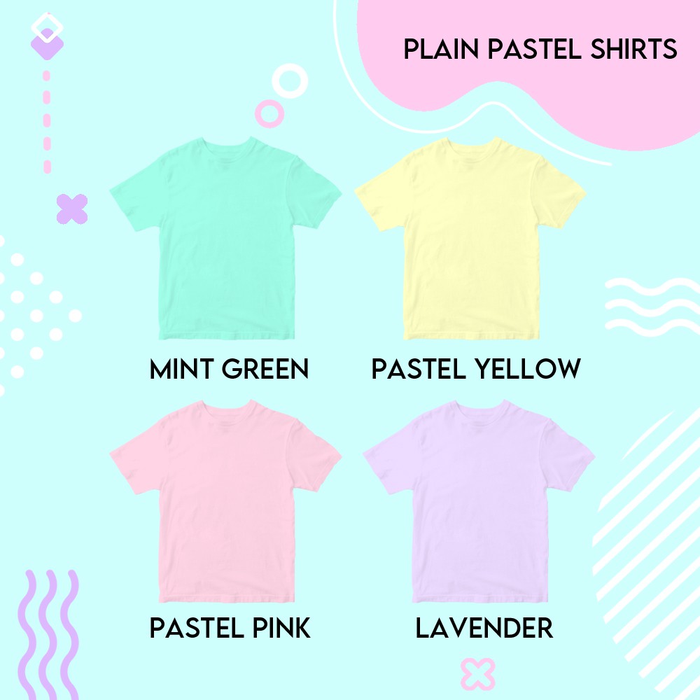 plain pastel shirts