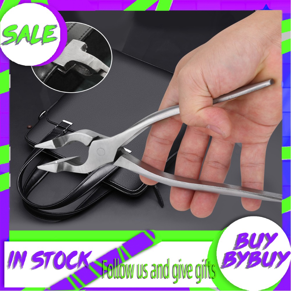 Leather Craft Pressurized Edge Glat Tongs Wide Mouth Press Flat Nose Pliers 