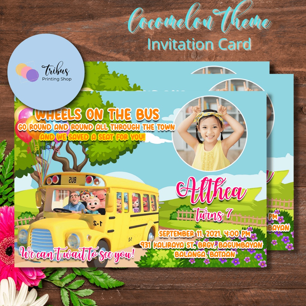 The Wheels On The Bus Invitation Template vrogue.co