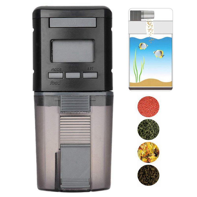 Automatic Fish Feeder Fish Tank Aquarium Fish Food Automatic Lcd