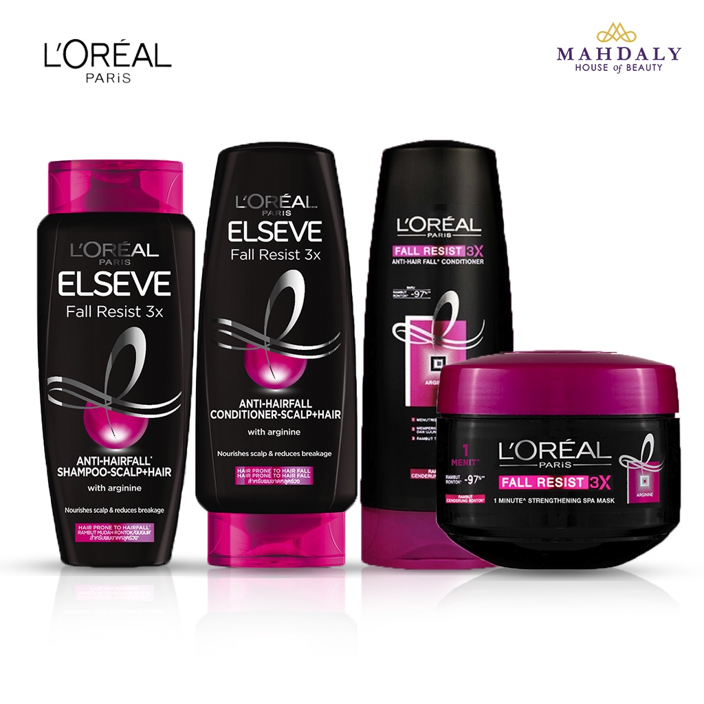 L'oreal Paris Fall Resist 3x Complete (Shampoo, Conditioner, Hair Mask) - Loreal  Hair Treatment | Shopee Philippines