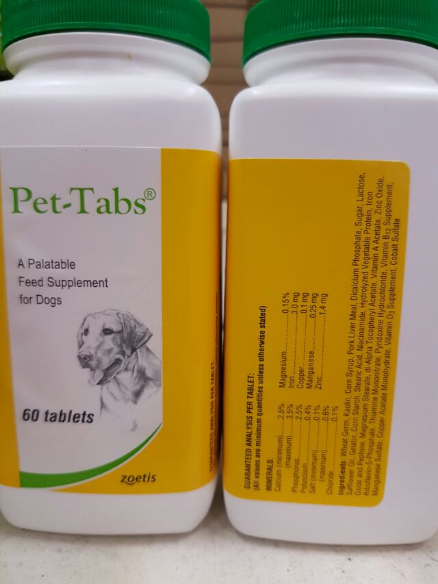 pet tabs 60 tablets