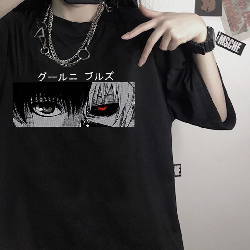 Japan Anime Punk Tokyo Ghoul Kaneki Ken Print T Shirt Loose Harajuku Casual  Cool Chic Cartoon Streetwear Funimation t shirt for women | Shopee  Philippines