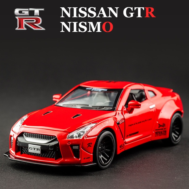 1:32 Diecast Toy Car Model Nissan Skyline Ares GTR R34 R35 Miniature ...