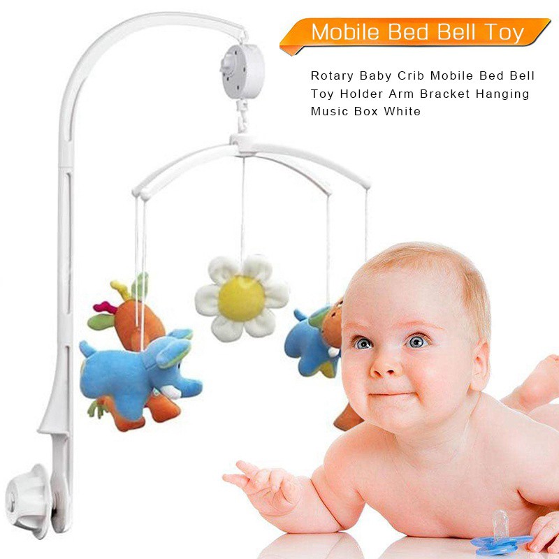 Rotary Baby Crib Mobile Bed Bell Toy Hanging Music Box Only A