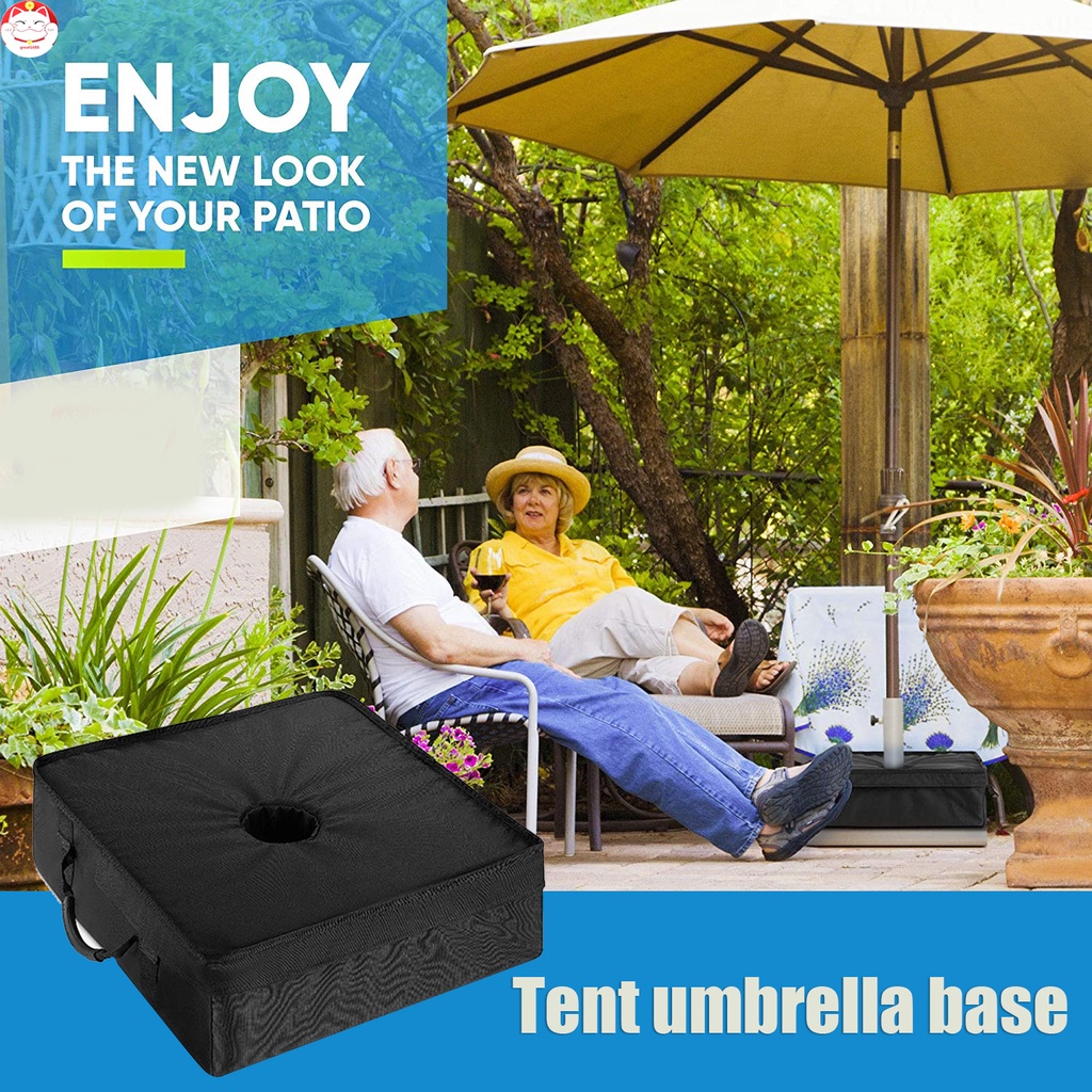 Portable Square Umbrella Base Universal Zipper Weight Sandbag Parasol Holder For Garden Courtyard Patio Shopee Philippines