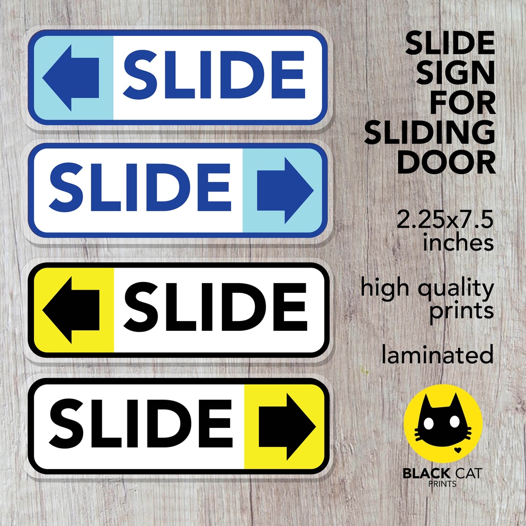 Slide Sign for Sliding Door | Laminated Signage | Door Label | Shopee ...