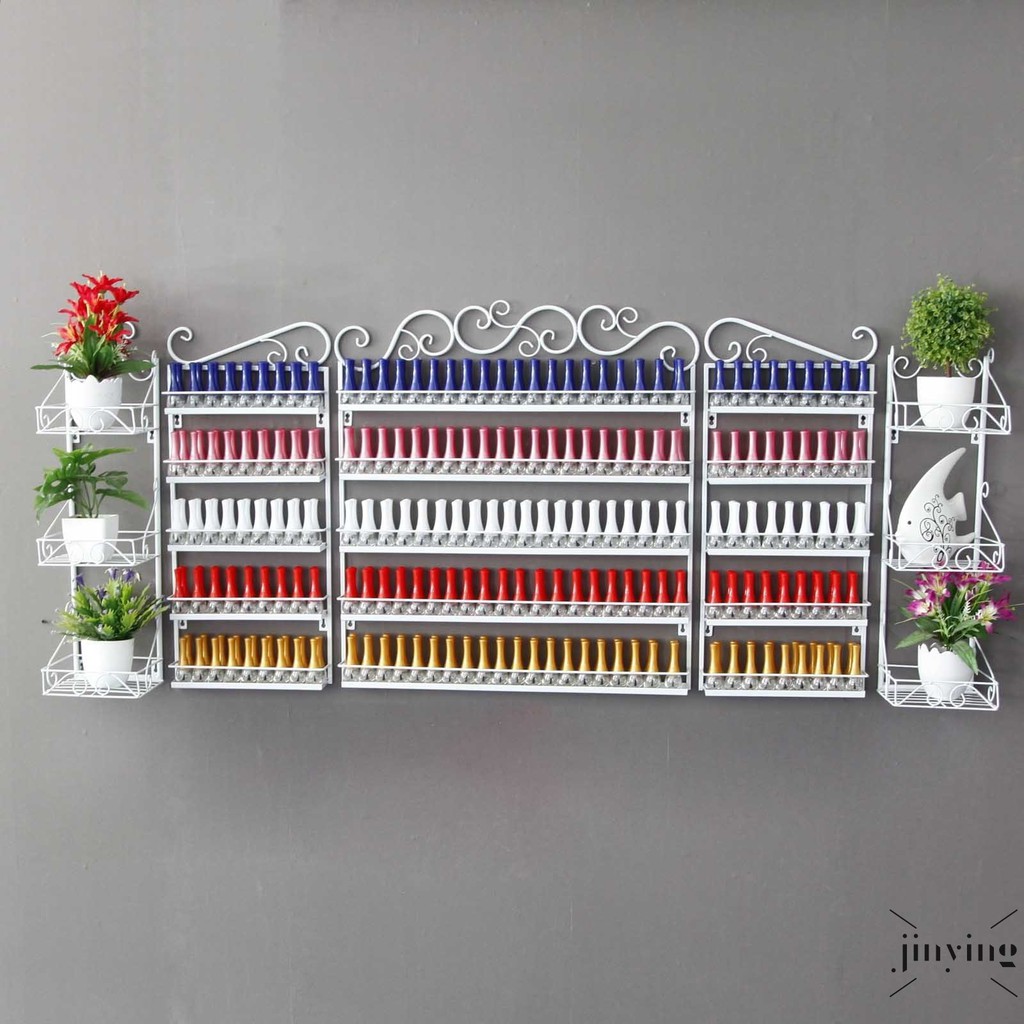 Iron Nail Polish On The Wall Shelf Display Cabinet Shelf