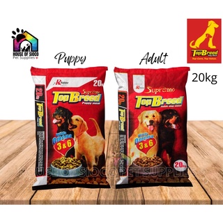 Top Breed For Adult & Puppy Dry Dog Food 20kg