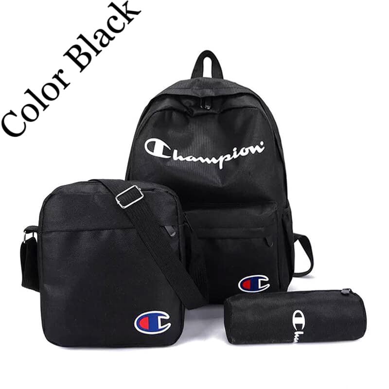 black champion school bag