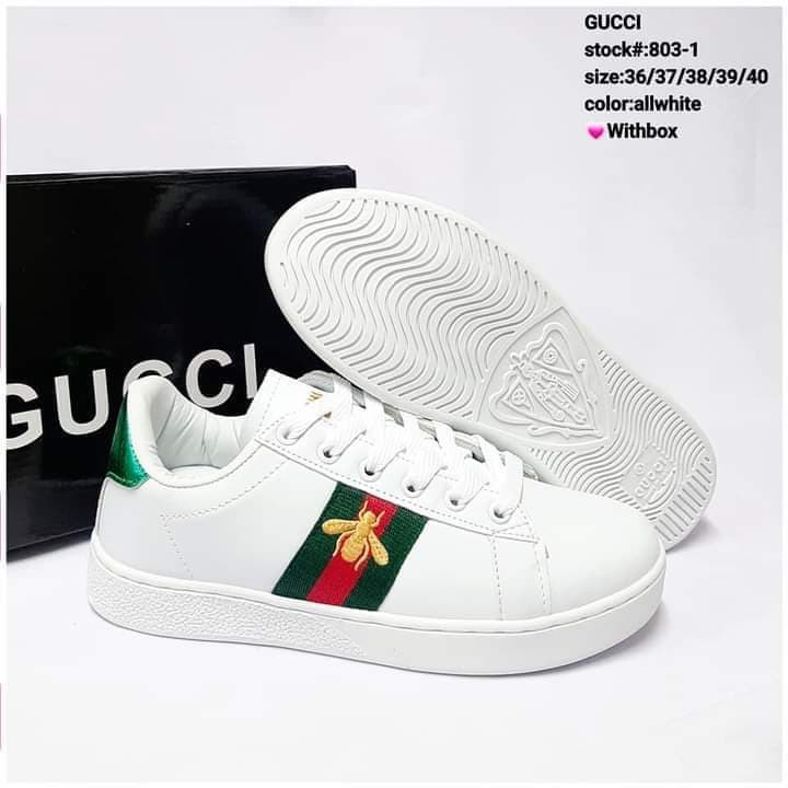 gucci all white shoes