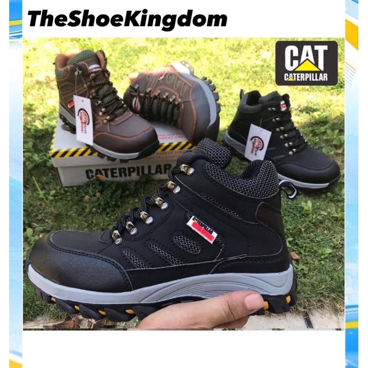 Comfortable Caterpillar Highcut Safety Shoes(steel toe)/Kasut
