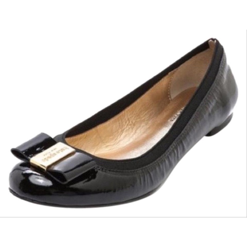 Original Kate Spade Black Patent Tock Bow Ballet Flats (Pre-loved) | Shopee  Philippines