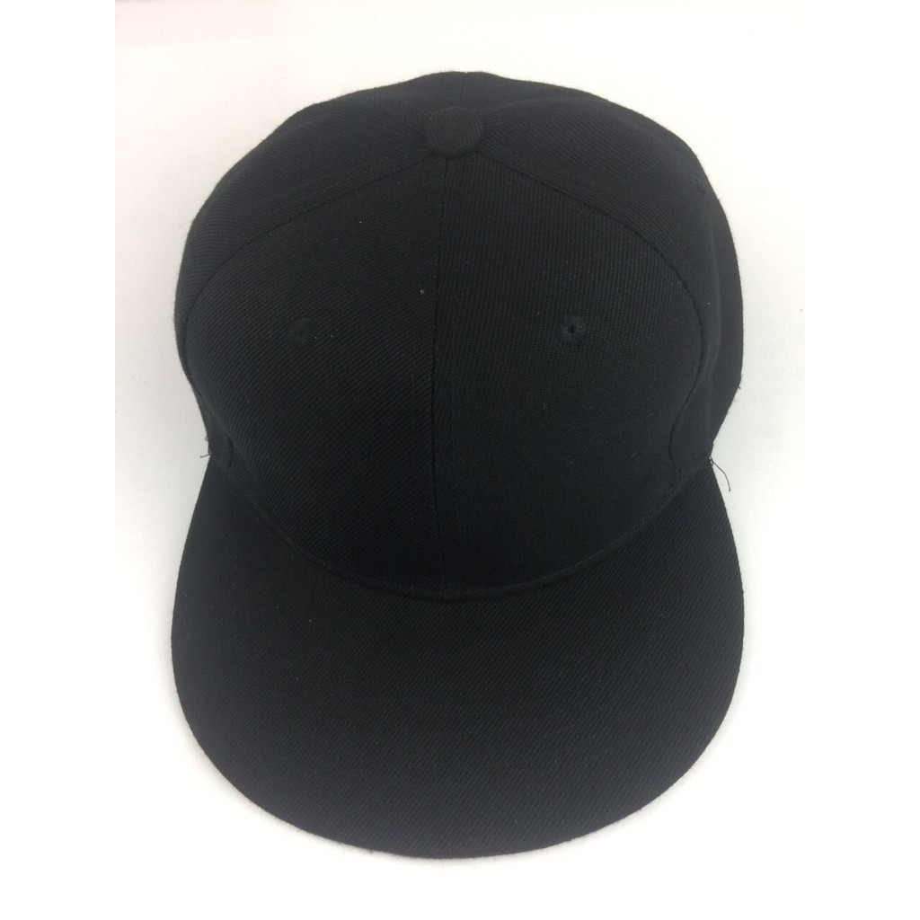 plain black ball cap