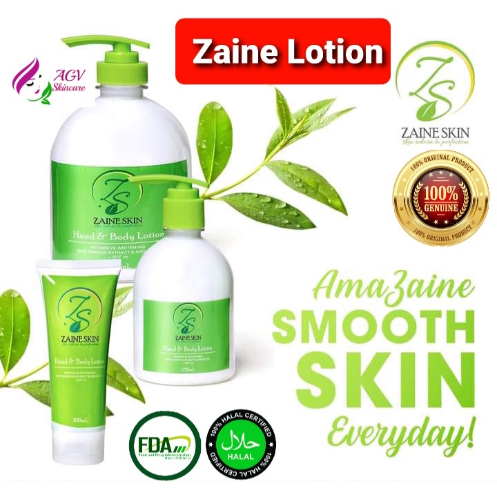 ZAINE HAND & BODY WHITENING LOTIONS WITH PAPAYA EXTRACT & ARGAN OIL