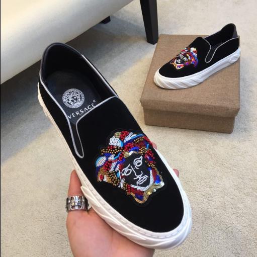 versace slip on shoes