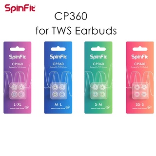(ready stock )SpinFit CP360 Silicone Eartips for Ture Wireless Earbuds Earphone High Quality Silicone Eartips