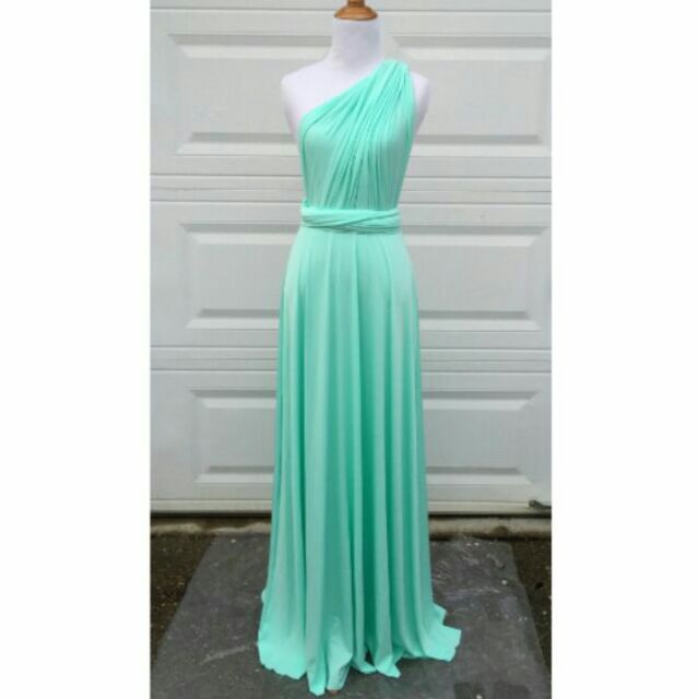 mint green infinity dress