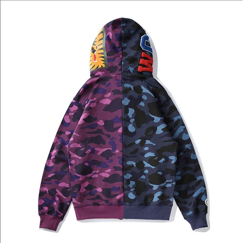 bape blue sweater