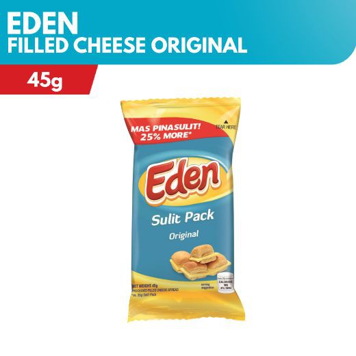 Eden Filled Cheese Original Low Unit Pack 45g (Singles) Shopee