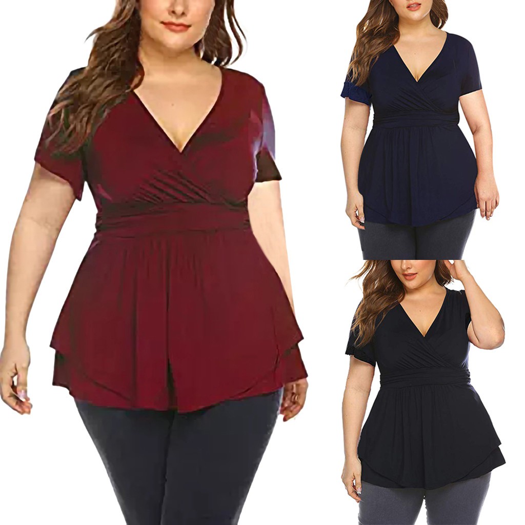 plus size summer blouses