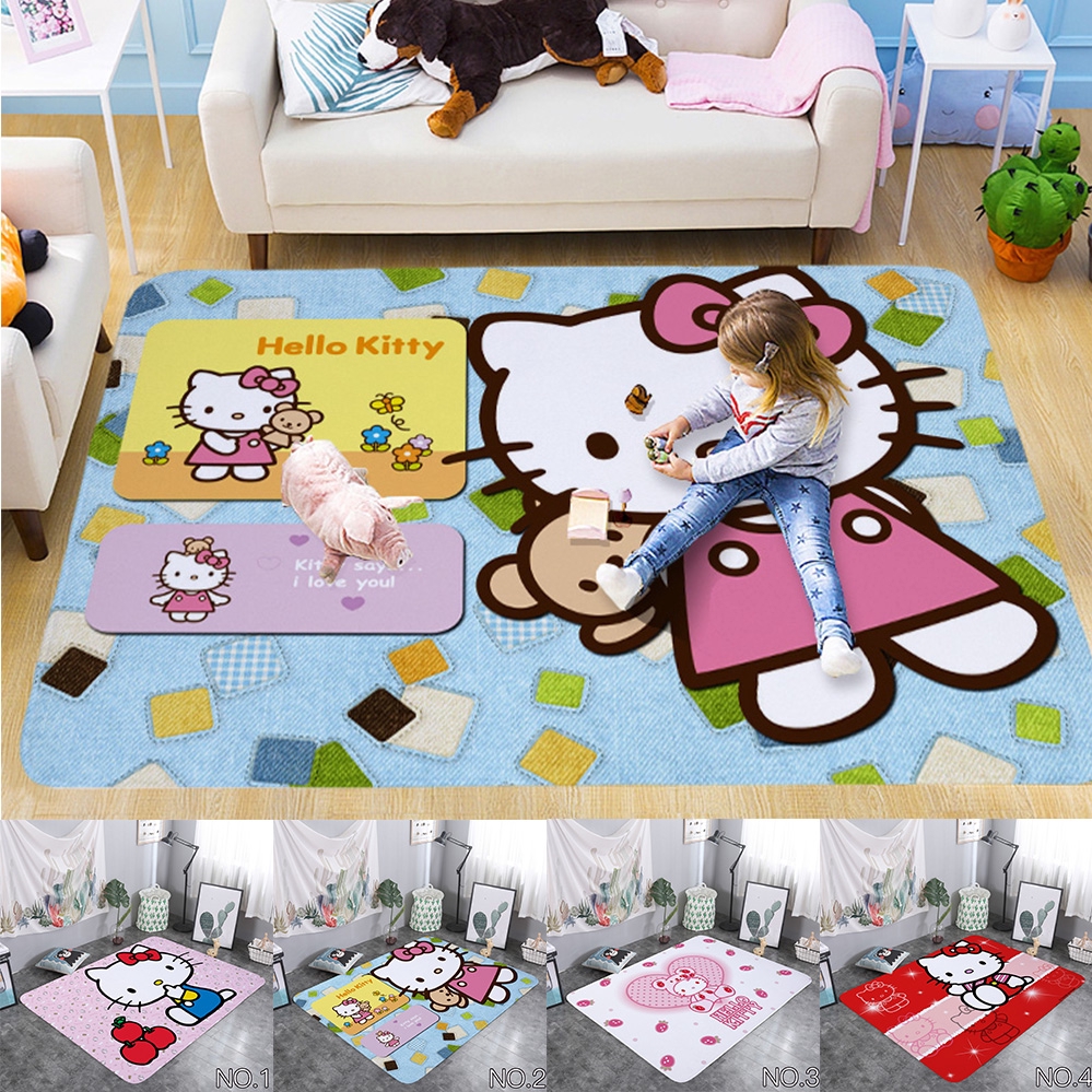 Carpet Living Room Hello Kitty Carpet Cartoon Rugs Shopee Philippines