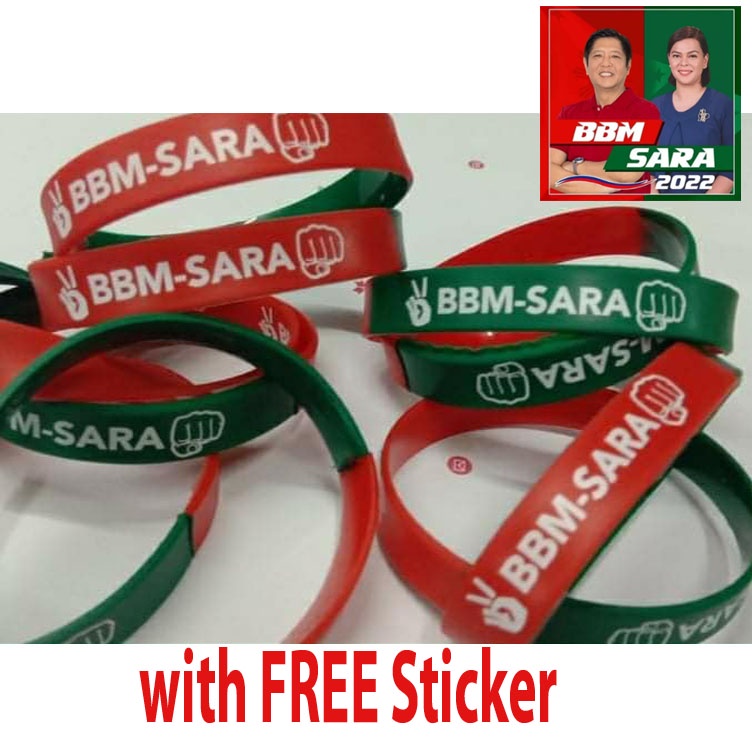 BBM BongBong Marcos Sara Duterte 2022 Baller Band Wristband Silicone ...