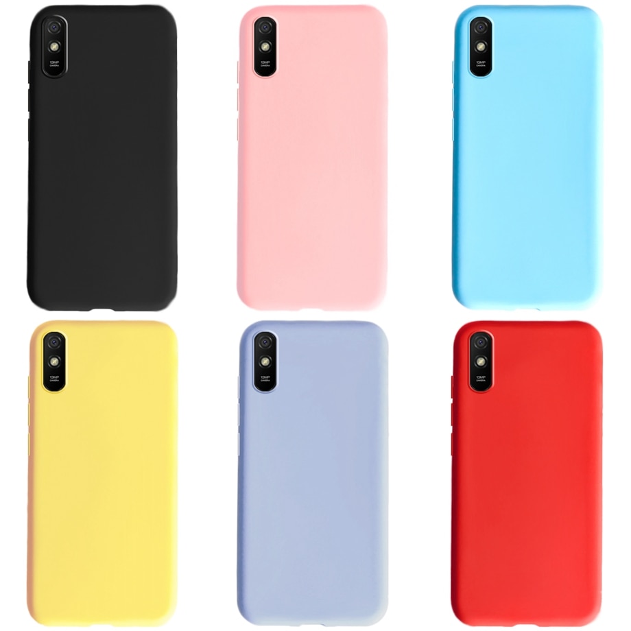 Xiaomi Redmi 9 9A Soft Silicone Back Cover Redmi 9C Candy multi color