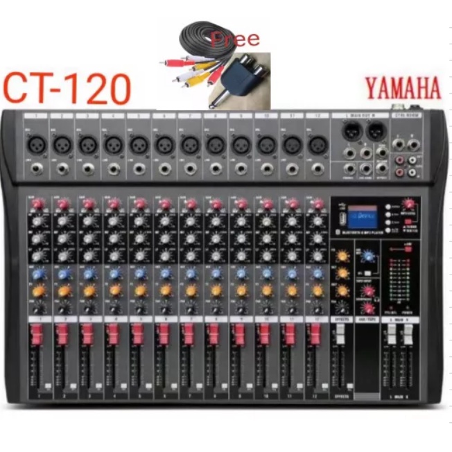 YAMAHA 12 Input Channels Mixer CT120S Sound System with Bluetooth Mixer Professioal Audio