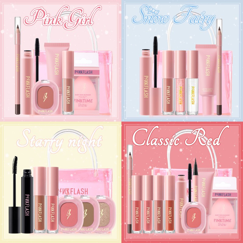 Spot S Hair Buy Take Bag PINKFLASH Natural Full Makeup Set Nude And Christmas And Eyes