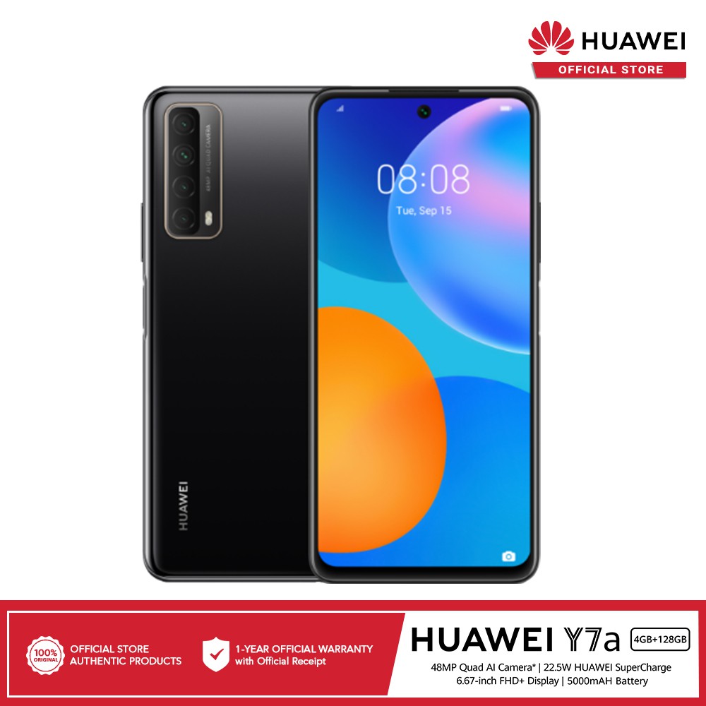 Huawei Y7a 4gb Ram 128gb Rom With Free Smart 5g Sim Card Shopee Philippines