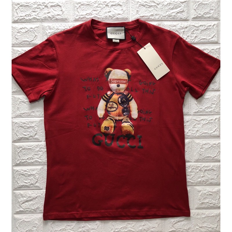 gucci t shirt with teddy bear