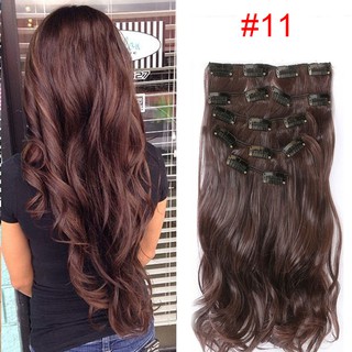Wig Hair Extensions Thick Long 16 Clips Straight Big Curly