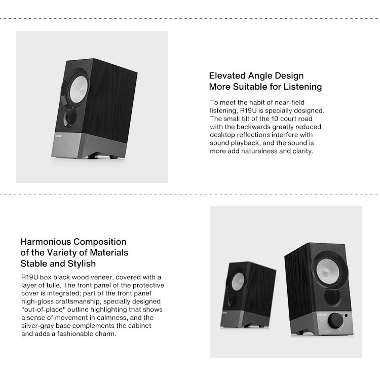 edifier r19u 2.0 usb computer speakers