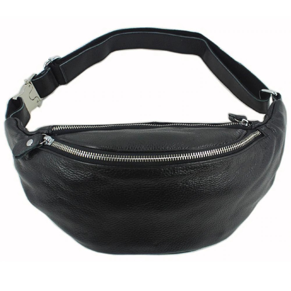 genuine leather waist bag