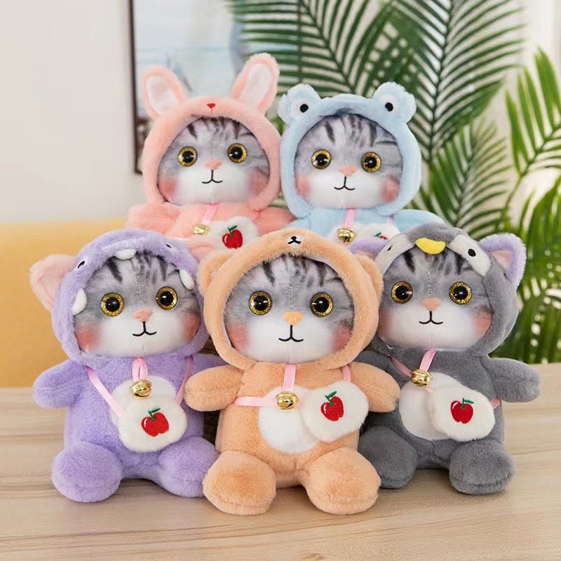 Kawaii Cat Plush Toys Cute 24cm Stuffed Dolls Soft Cats Plush Toy Soft