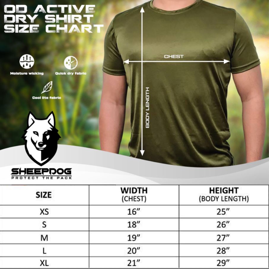 Active Dry Fit Shirt Plain (OD Green) Shopee Philippines