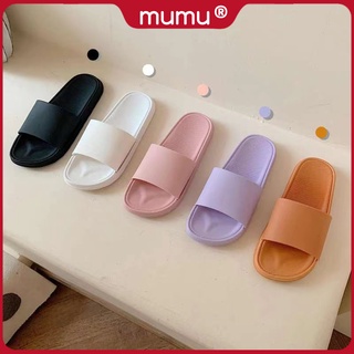 Mumu Sp99 Footwear Thin Strip Comfy Rubber Slippers For Women Indoor Outdoor Slipper (Add+1 Size)