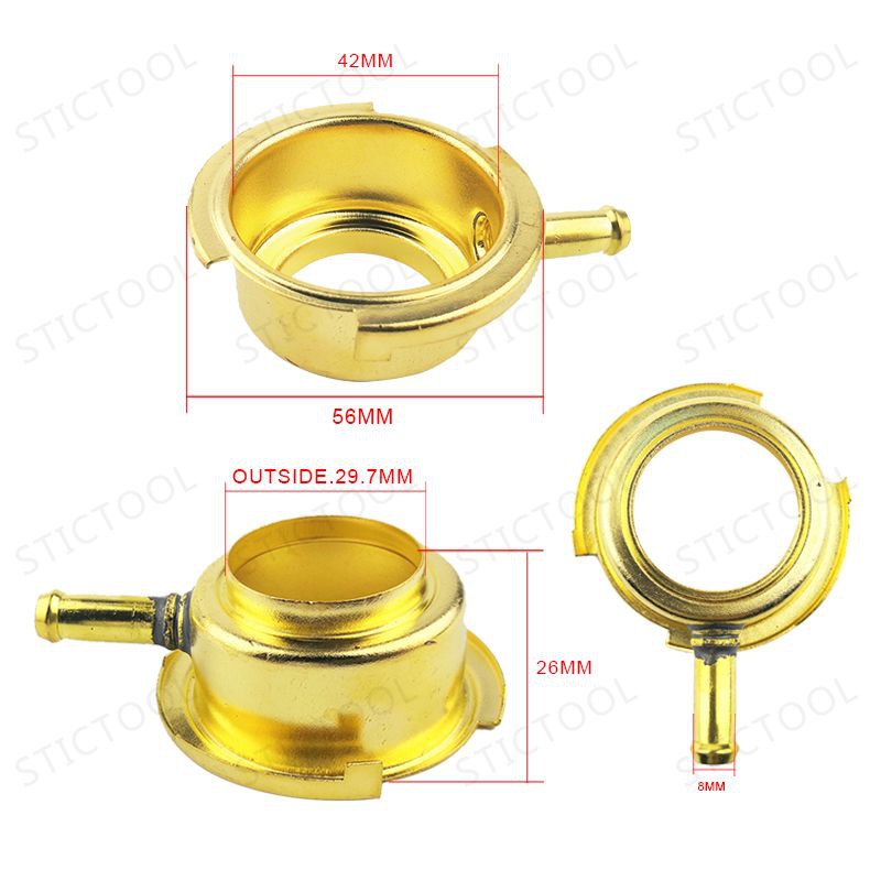 O.D 56MM Automotive Radiator Accessory Medium Size Copper Brass Radiator Filler Neck Shopee