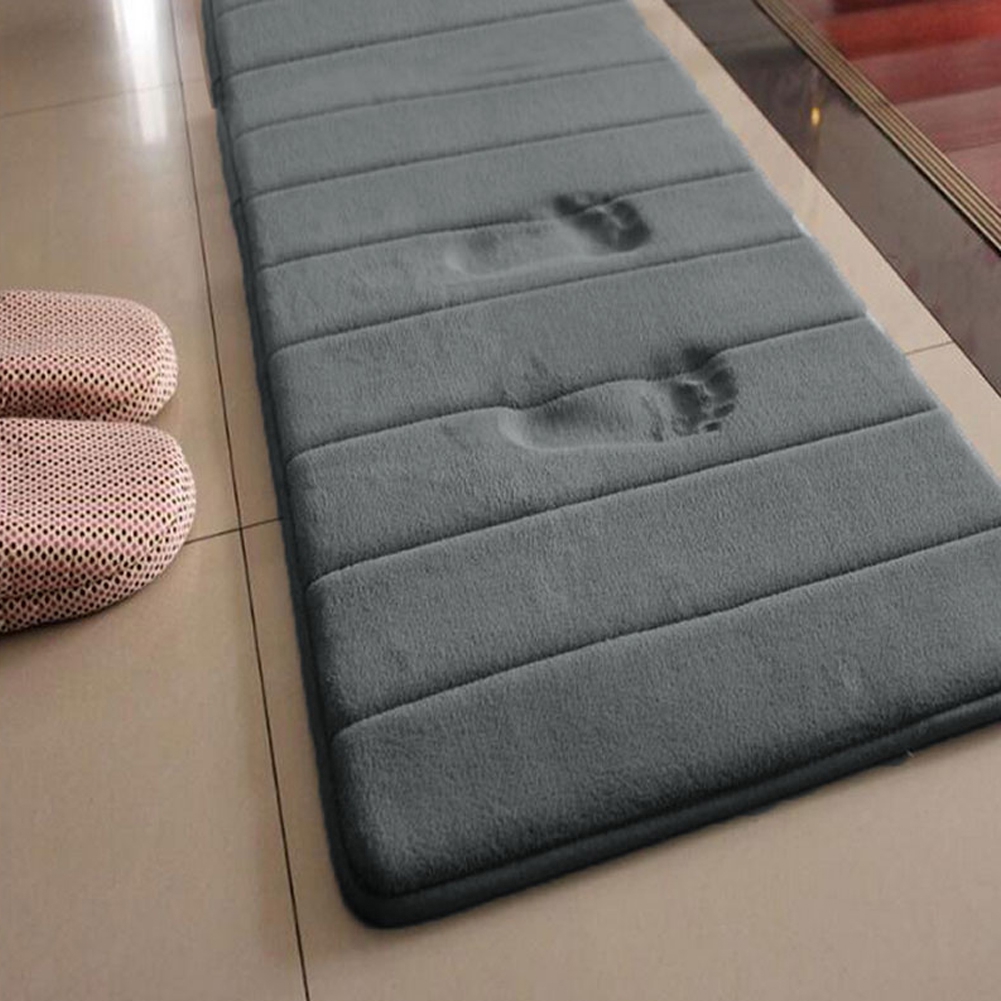 Luxurious Absorbent Soft Memory Foam Bath Mat Bathroom Floor