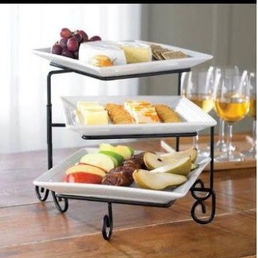 Square buffet food server 10.5inch plate | Shopee Philippines